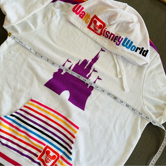 WALT DISNEY WORLD 1971 Collection Magic Kingdom Rainbow Retro Hoodie Size XL - Picture 10 of 13